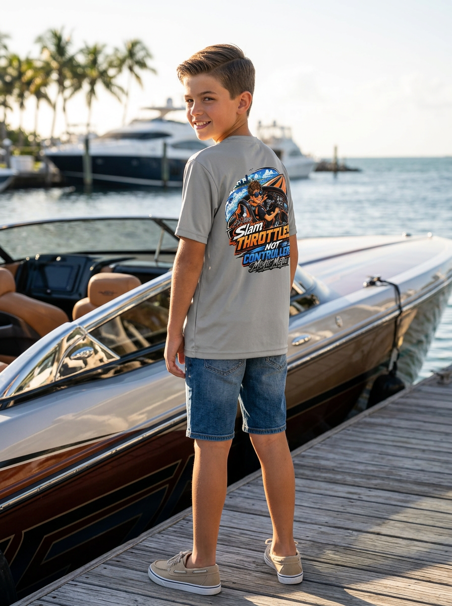 Youth Performance T-Shirt - Lil Misfit Slam Throttles