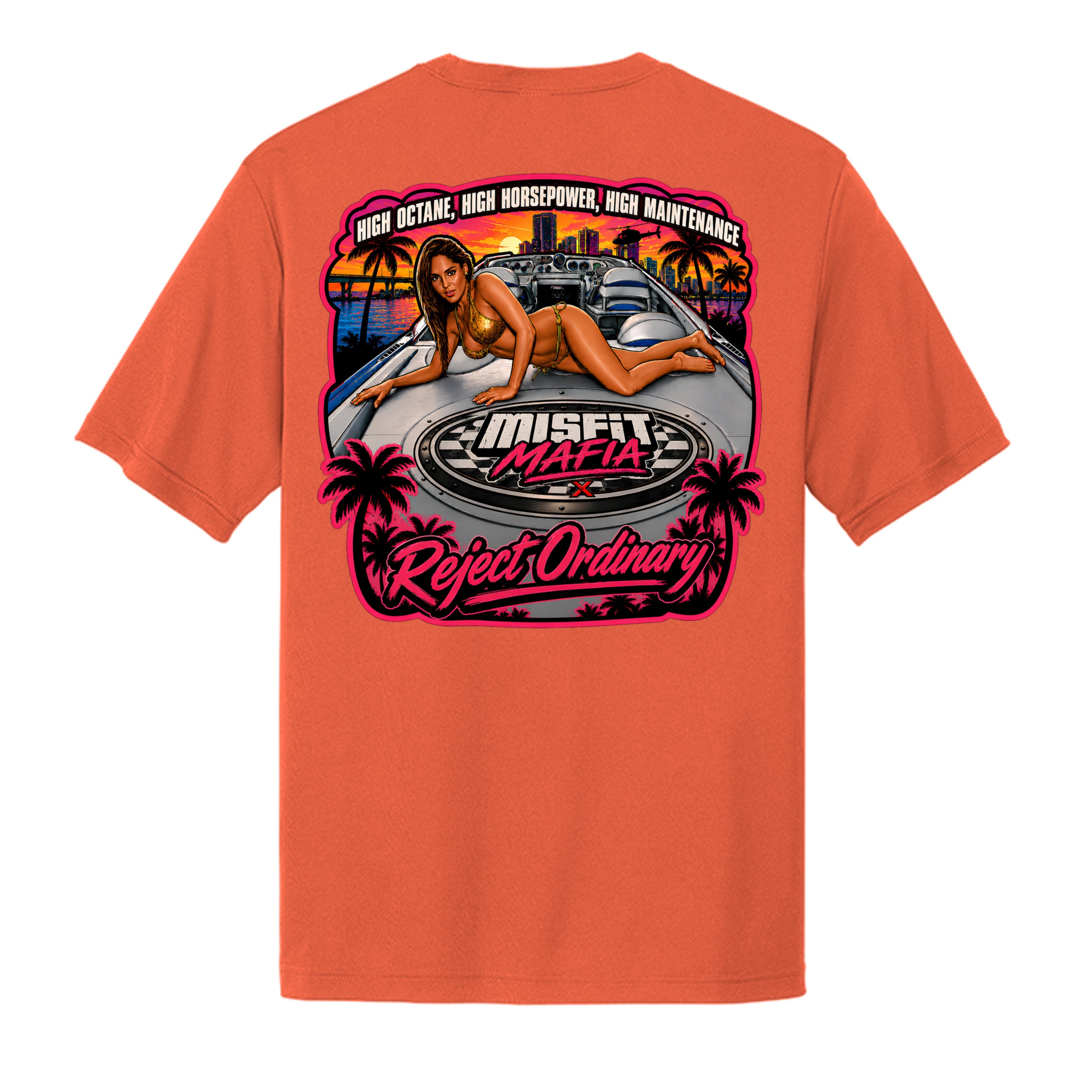 Neon Orange - ST350 - BACK