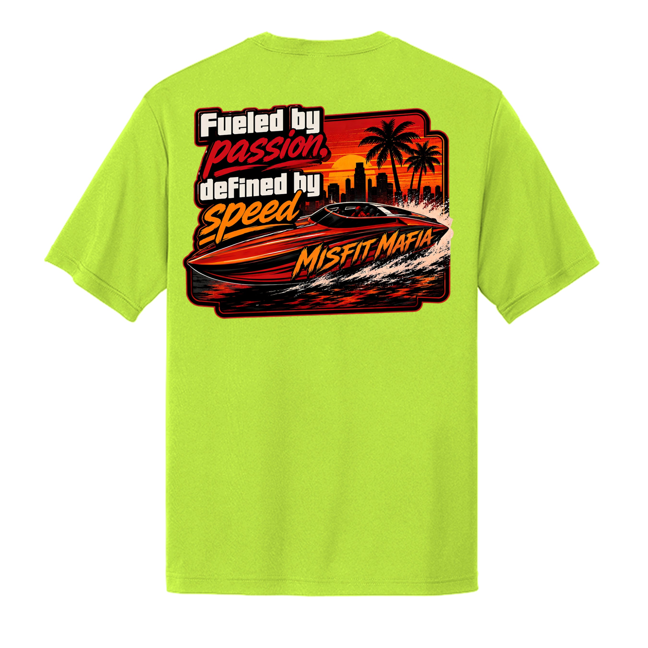 Neon Yellow - ST350 - BACK